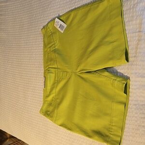 NWT Carroll Reed Women's Green Stretch Pull On Shorts 16 Petite